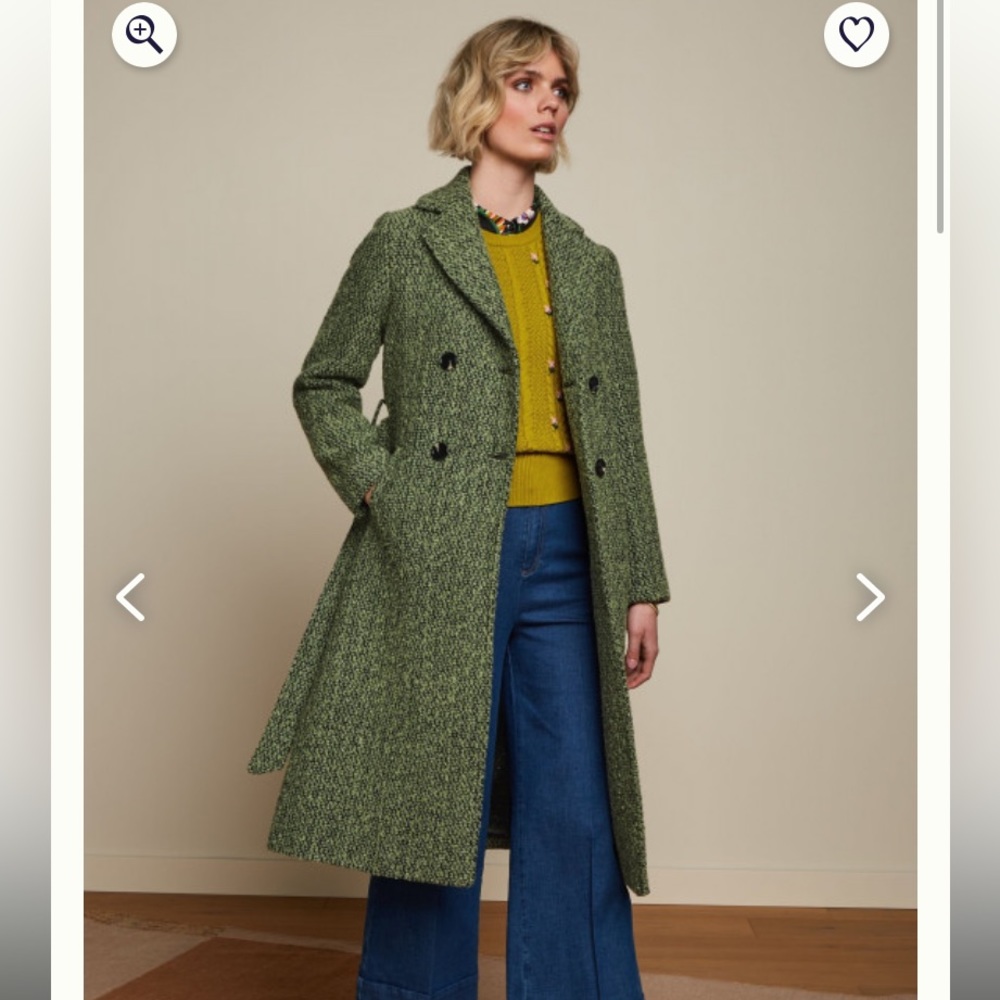 Brand NWOT King Louie Robin boucle coat. Size 38 EU / 4-6 US